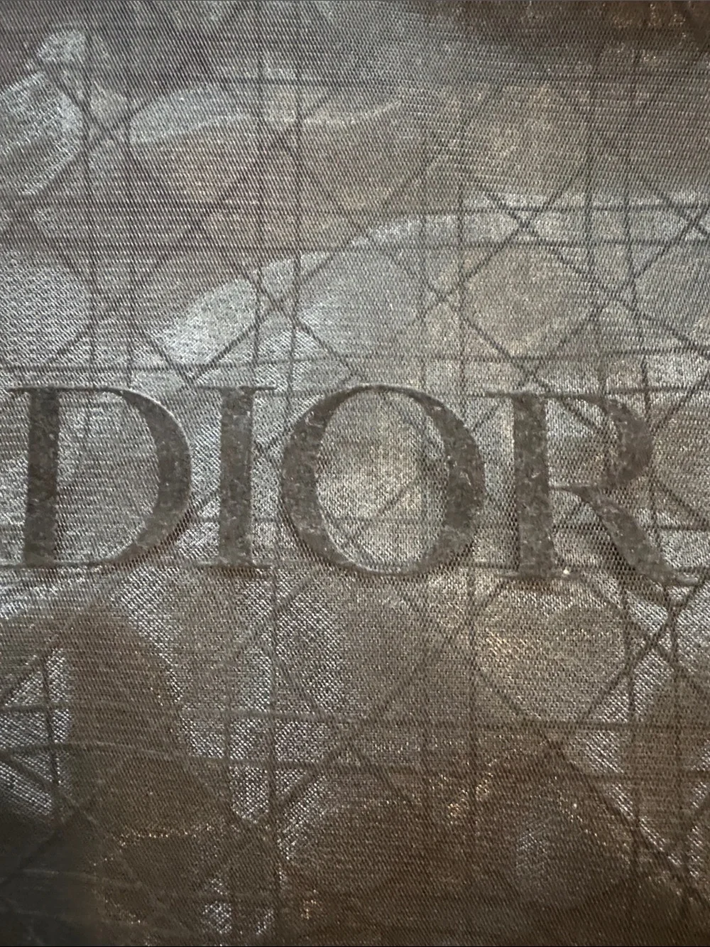 Dior Beauty Black Large, Velvet Handled Tote